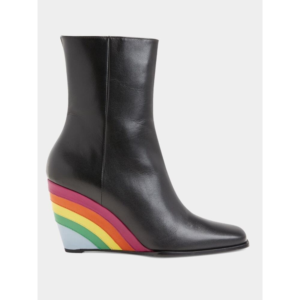 WANDLER Gaia Rainbow-Wedge Ankle Boots Sz 38